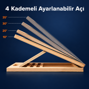 Ekipmanya Eğim Pro – Ayarlanabilir Ahşap Esneme Tahtası | Baldır ve Aşil Germe Tahtası
